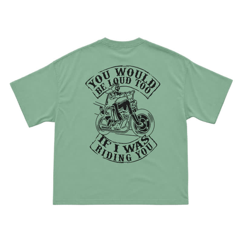 Moto Spirit Oversized Back Print Streetwear T-Shirt - Light Green - US16-18(2XL) - image 8