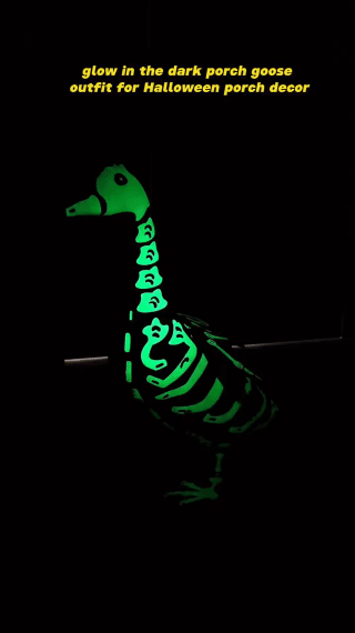 Skeleton Goose Halloween Decoration - Day View