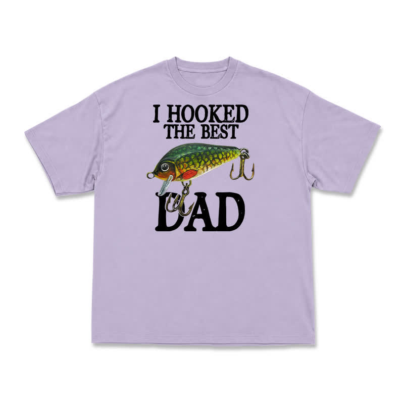 Vintage Inspired Best Dad Fishing Graphic T-Shirt - Purple - US16-18(2XL) - image 10