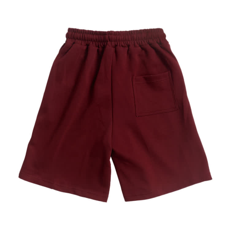 Cotton Solid Color Drawstring Pocket Shorts - image 10