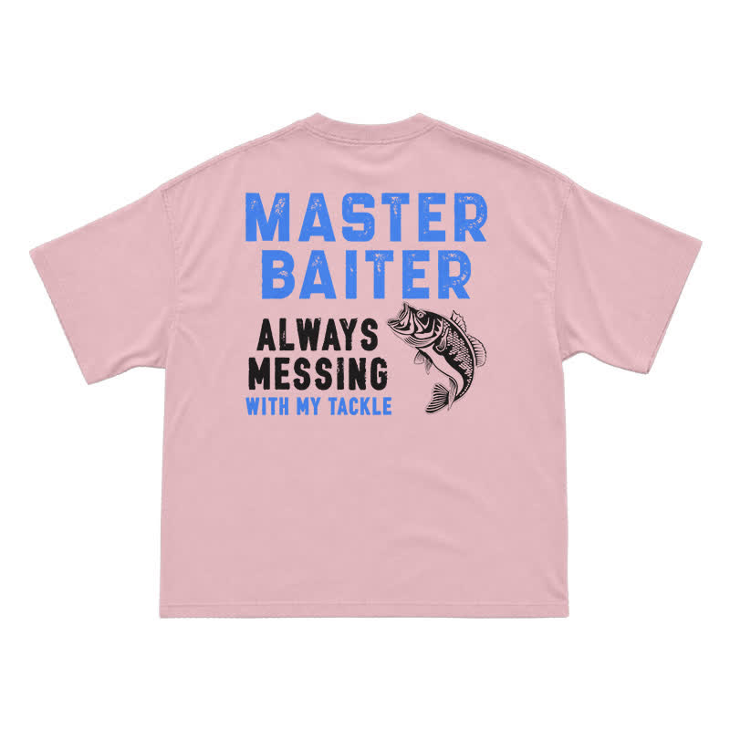 Master Baiter Novelty Back Graphic Relaxed Fit T-Shirt - Pink - US16-18(2XL) - image 8
