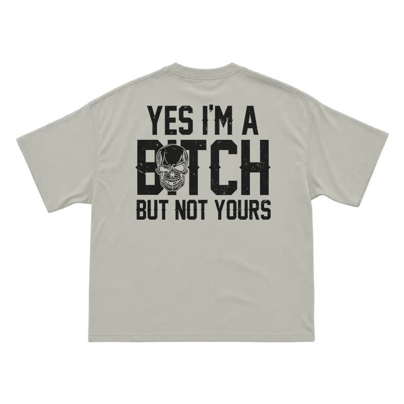 Not Yours Statement Graphic Relaxed Fit Streetwear T-Shirt - Warm Grey - US16-18(2XL) - image 7