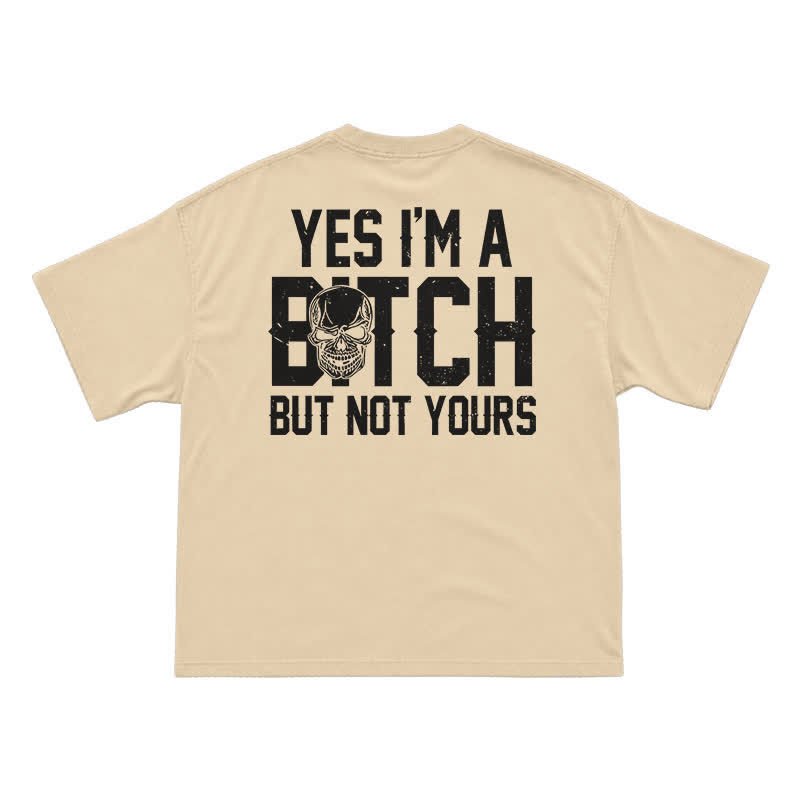 Not Yours Statement Graphic Relaxed Fit Streetwear T-Shirt - Apricot - US16-18(2XL) - image 6