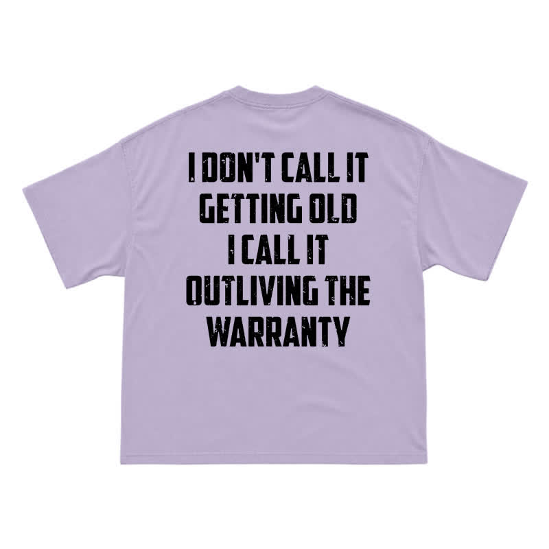 Vintage Distressed Back Graphic Relaxed Crew Neck T-Shirt - Purple - US16-18(2XL) - image 7