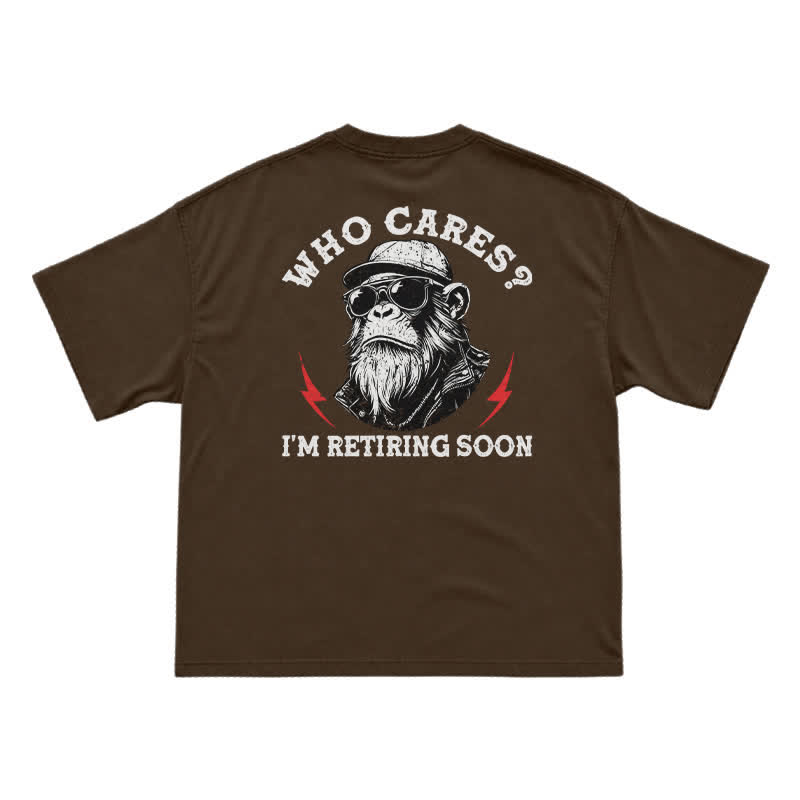 Who Cares? I'm Retiring Soon Funny T-Shirt for Men - Coffee - US16-18(2XL) - image 10
