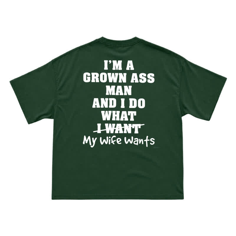 Relaxed Humor Graphic Short Sleeve Back Print T-Shirt - Green - US16-18(2XL) - image 15