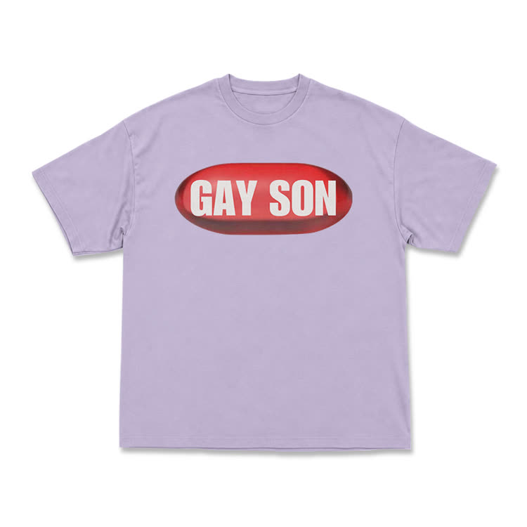 Statement Streetwear Gay Son Graphic T-Shirt - Purple - US16-18(2XL) - image 10
