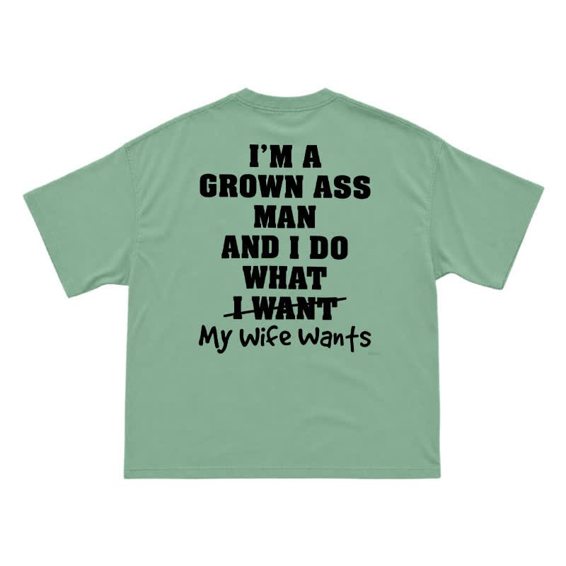Relaxed Humor Graphic Short Sleeve Back Print T-Shirt - Light Green - US16-18(2XL) - image 8
