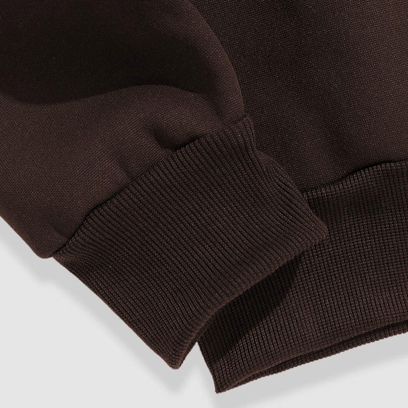 100% Cotton Solid Color Round Neck Casual Fleece Sweatshirt - image 5