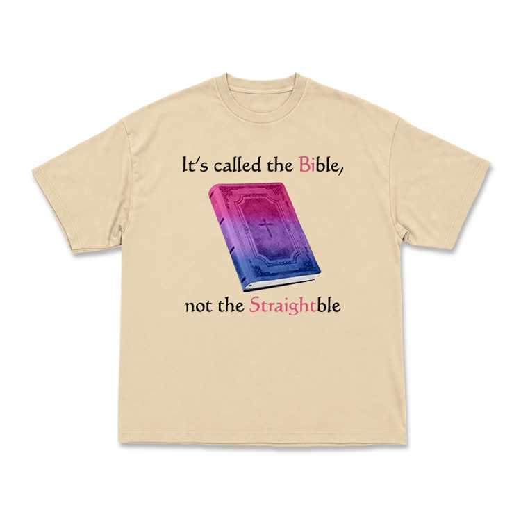 Bold Faith Message Book Print Unisex T-Shirt - Apricot - US16-18(2XL) - image 5