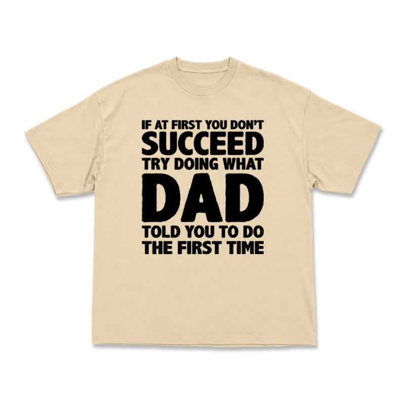 Casual Bold Slogan Graphic Cotton Blend T-Shirt - Apricot - US16-18(2XL) - image 10