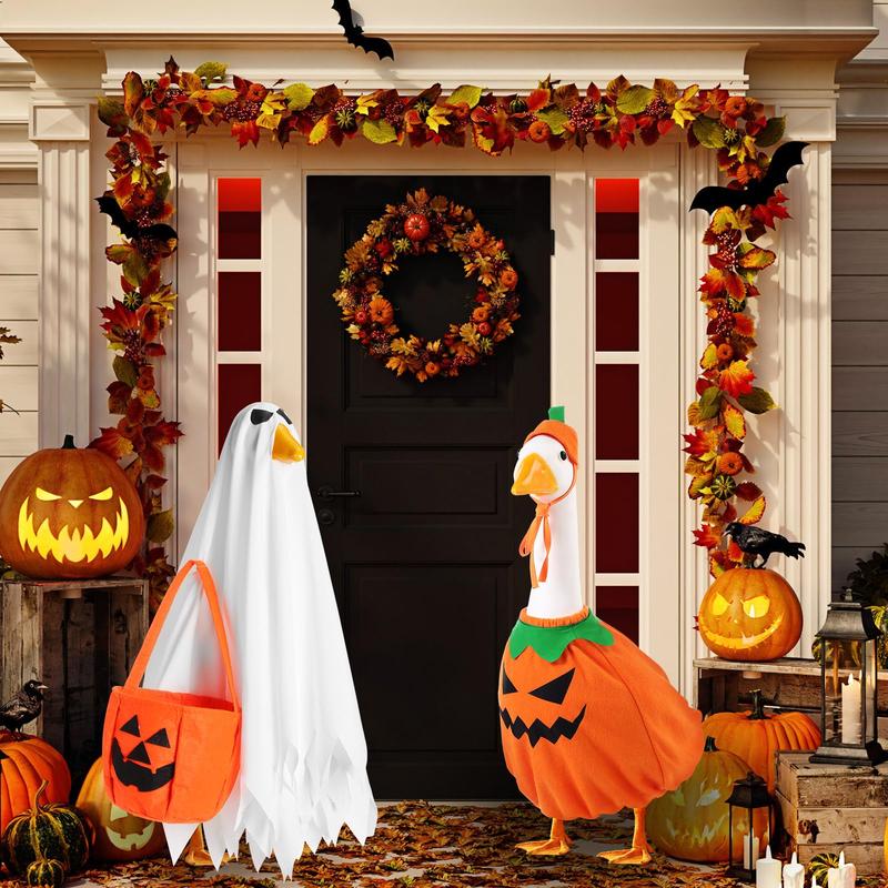 2 Sets Halloween Porch Goose Outfit