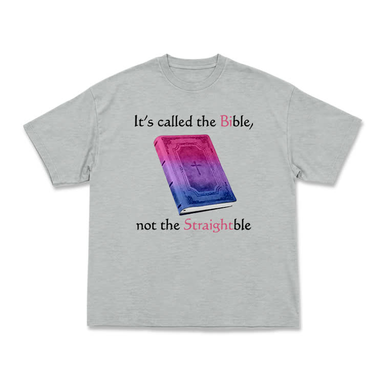 Bold Faith Message Book Print Unisex T-Shirt - Grey - US16-18(2XL) - image 12