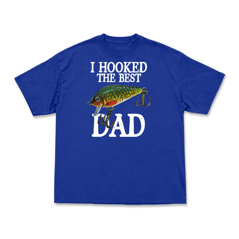 Vintage Inspired Best Dad Fishing Graphic T-Shirt - Blue - US16-18(2XL) - image 14