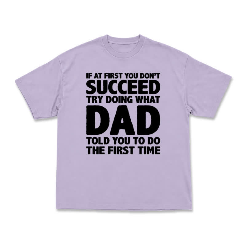Casual Bold Slogan Graphic Cotton Blend T-Shirt - Purple - US16-18(2XL) - image 8