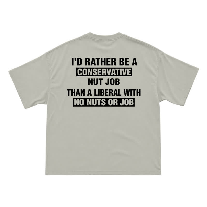 Streetwear Slogan Graphic Boxy Fit Cotton Jersey Tee - Warm Grey - US16-18(2XL) - image 4