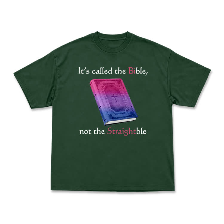 Bold Faith Message Book Print Unisex T-Shirt - Green - US16-18(2XL) - image 8