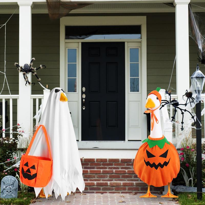 2 Sets Halloween Porch Goose Outfit