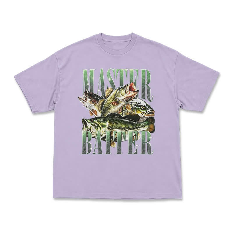 Master Baiter Bass Fishing Fisher T-Shirt - Purple - US16-18(2XL) - image 8