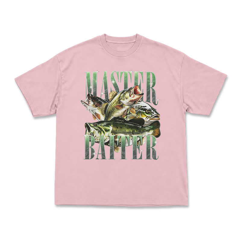 Master Baiter Bass Fishing Fisher T-Shirt - Pink - US16-18(2XL) - image 5