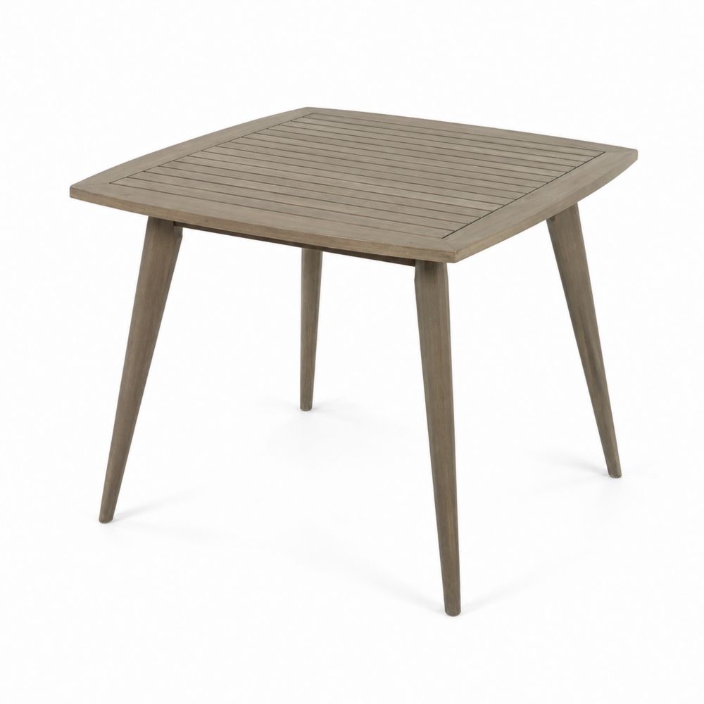 Quadratischer Outdoor-Tisch aus Akazienholz