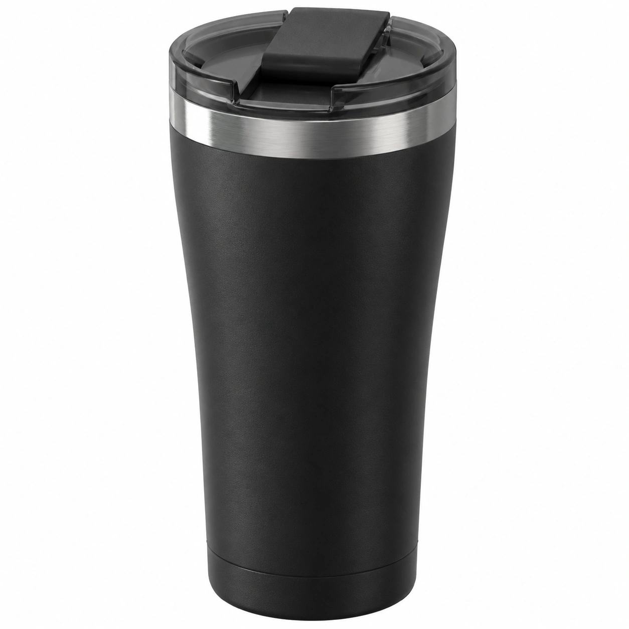 Vaso térmico de viaje 480ml negro con tapa hermética-BELLOMAISON