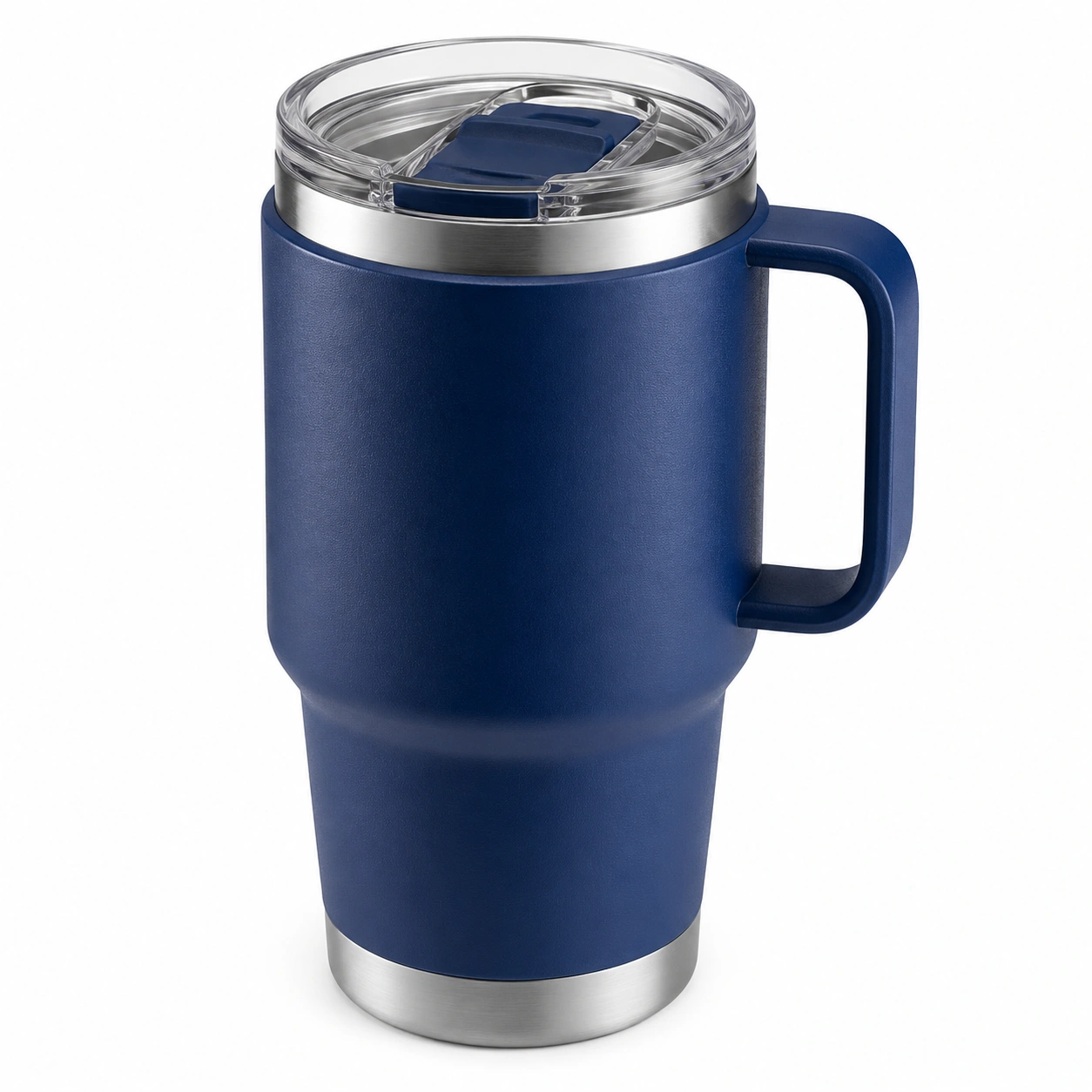 Taza Térmica con Asa Azul 600ml-BELLOMAISON