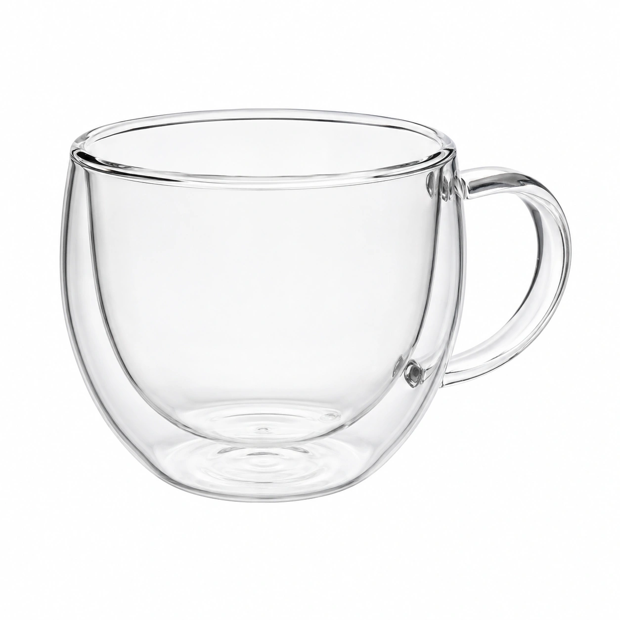 Taza de Vidrio de Doble Pared 300ml Transparente-BELLOMAISON