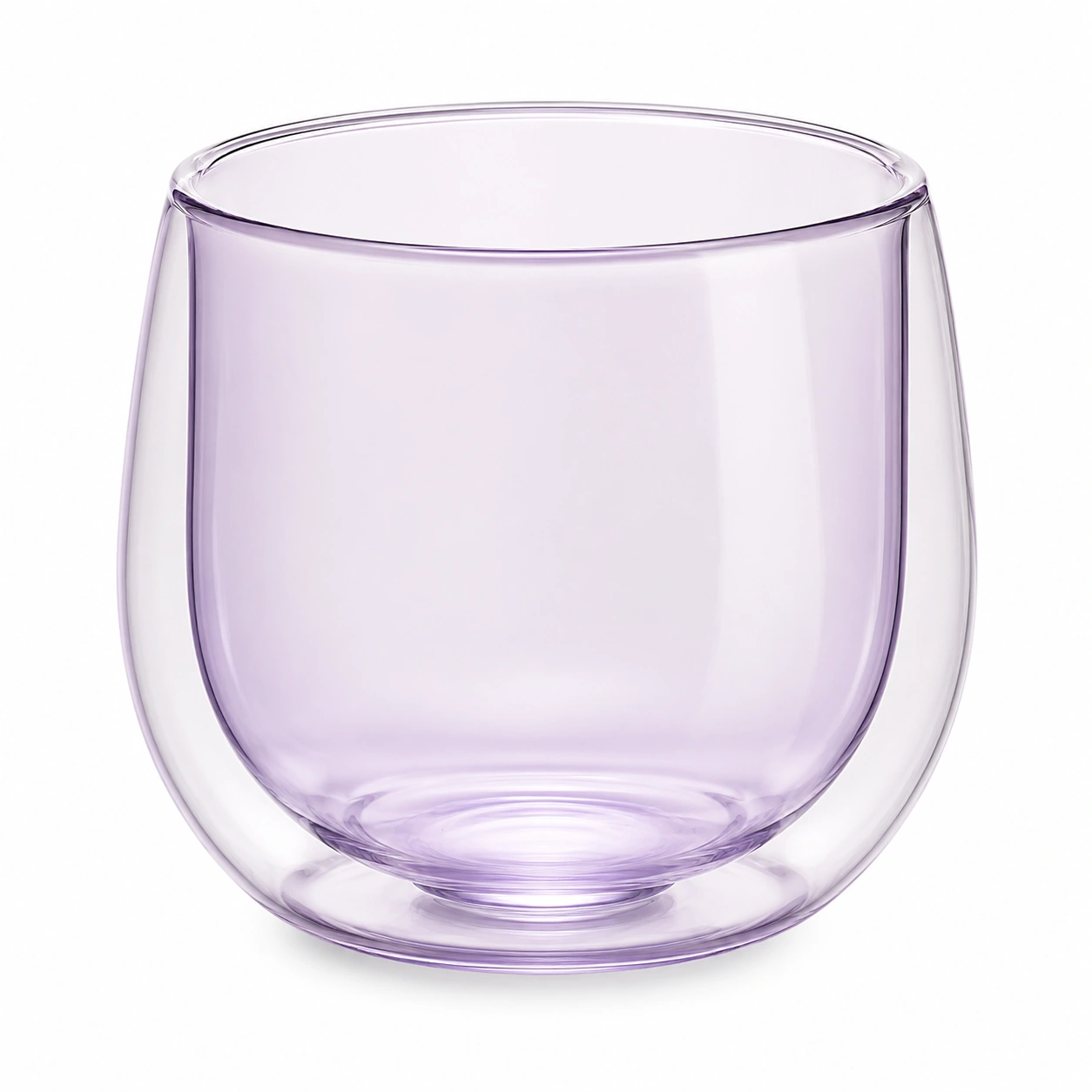 Taza de Vidrio Doble Pared 350ml Morado-BELLOMAISON