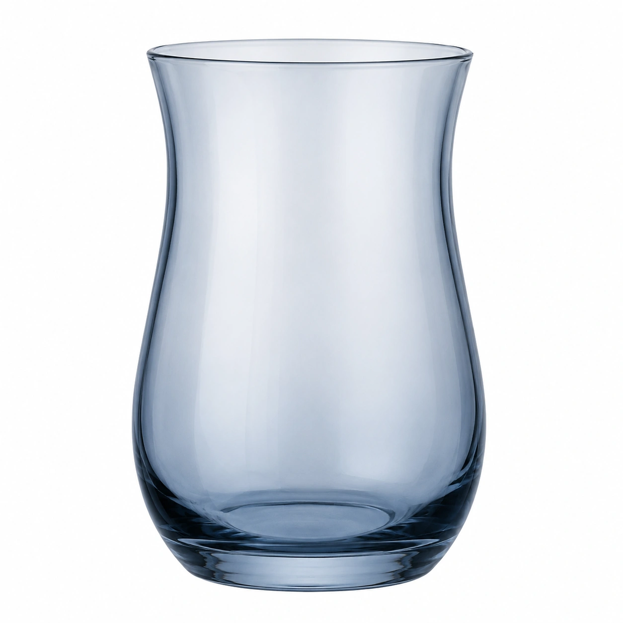 Jarrón de Cristal Transparente Azul de 30 cm-BELLOMAISON