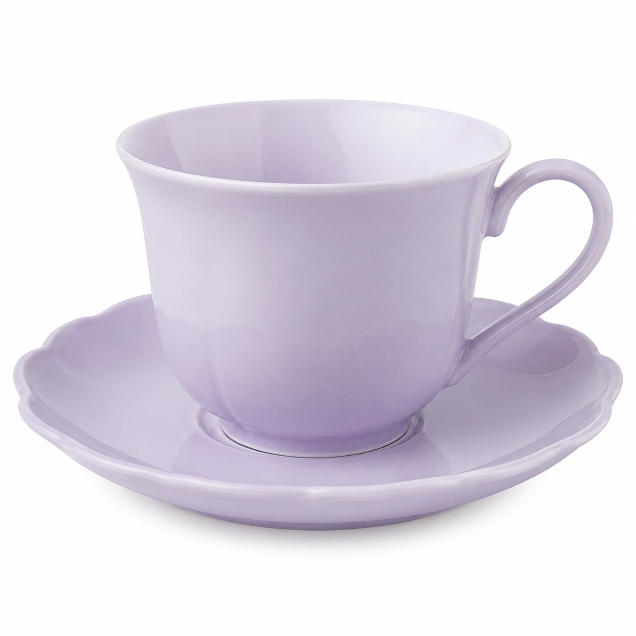 Taza de Té y Platillo Lila 250ml-BELLOMAISON