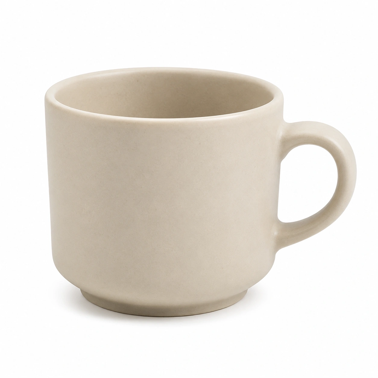 Taza de cerámica beige 300ml-BELLOMAISON