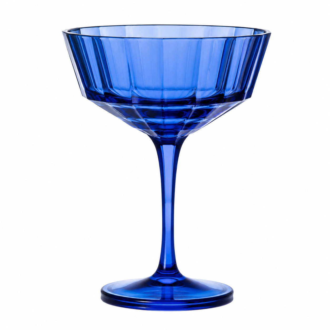 Copa de Cristal Azul, 300ml, Elegante para Eventos-BELLOMAISON