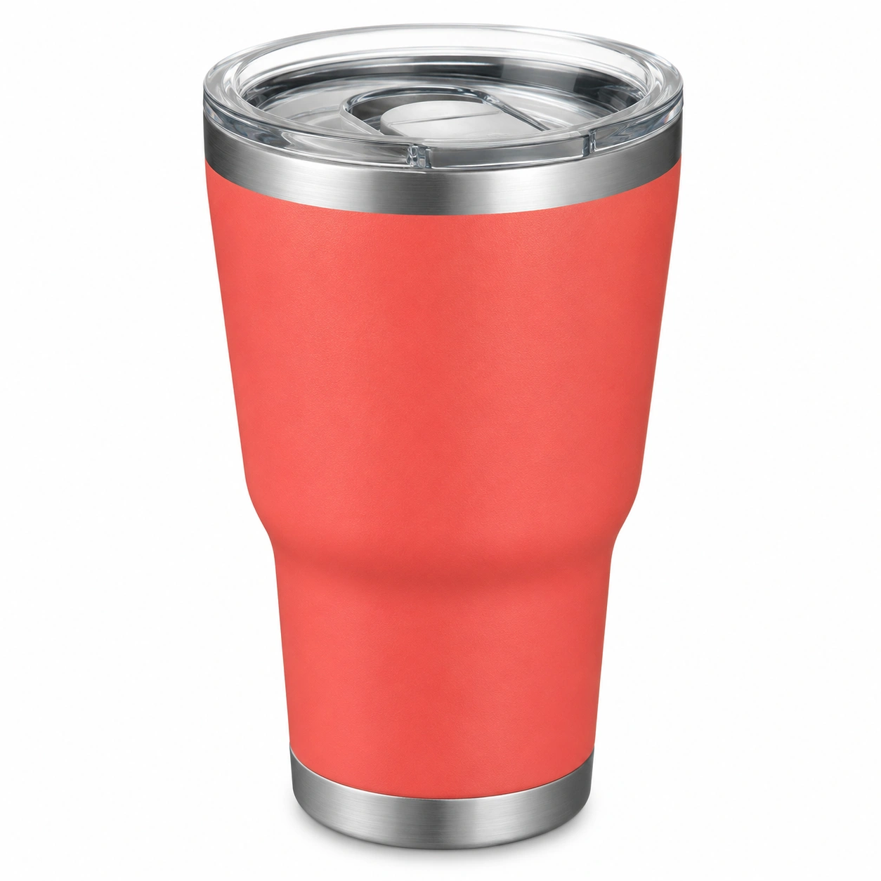 Vaso térmico de 500 ml color coral con tapa de cierre deslizante-BELLOMAISON