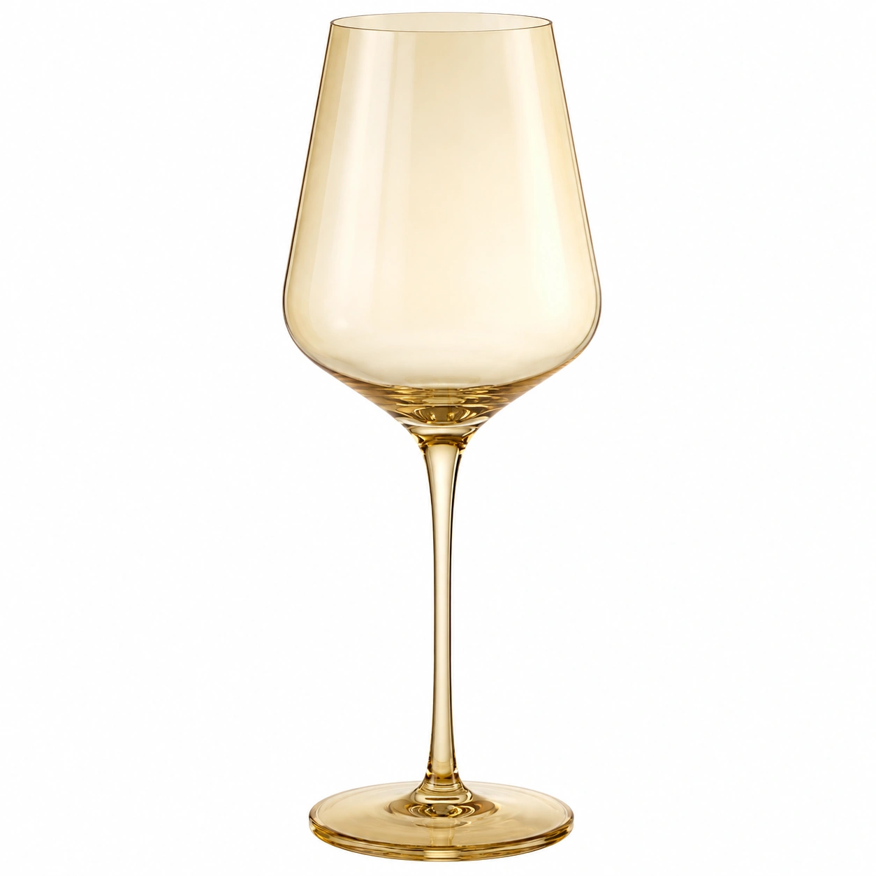 Copa de Vino de Cristal Amarilla 500ml-BELLOMAISON