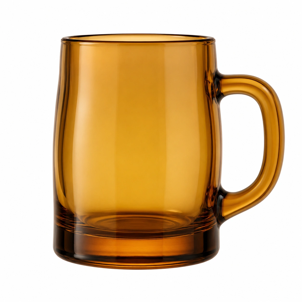 Vaso de Vidrio Ámbar con Asa 500ml-BELLOMAISON