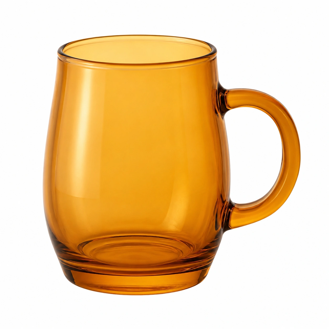 Taza de Vidrio Ámbar con Asa 300ml-BELLOMAISON