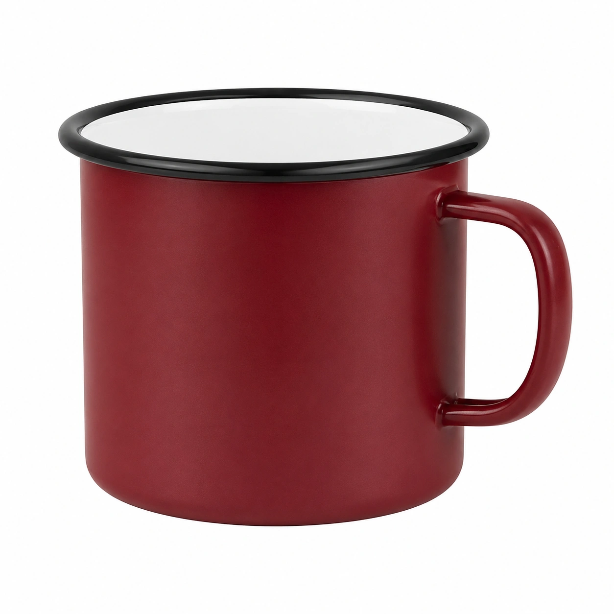Taza de Acero Esmaltado Roja 350ml-BELLOMAISON