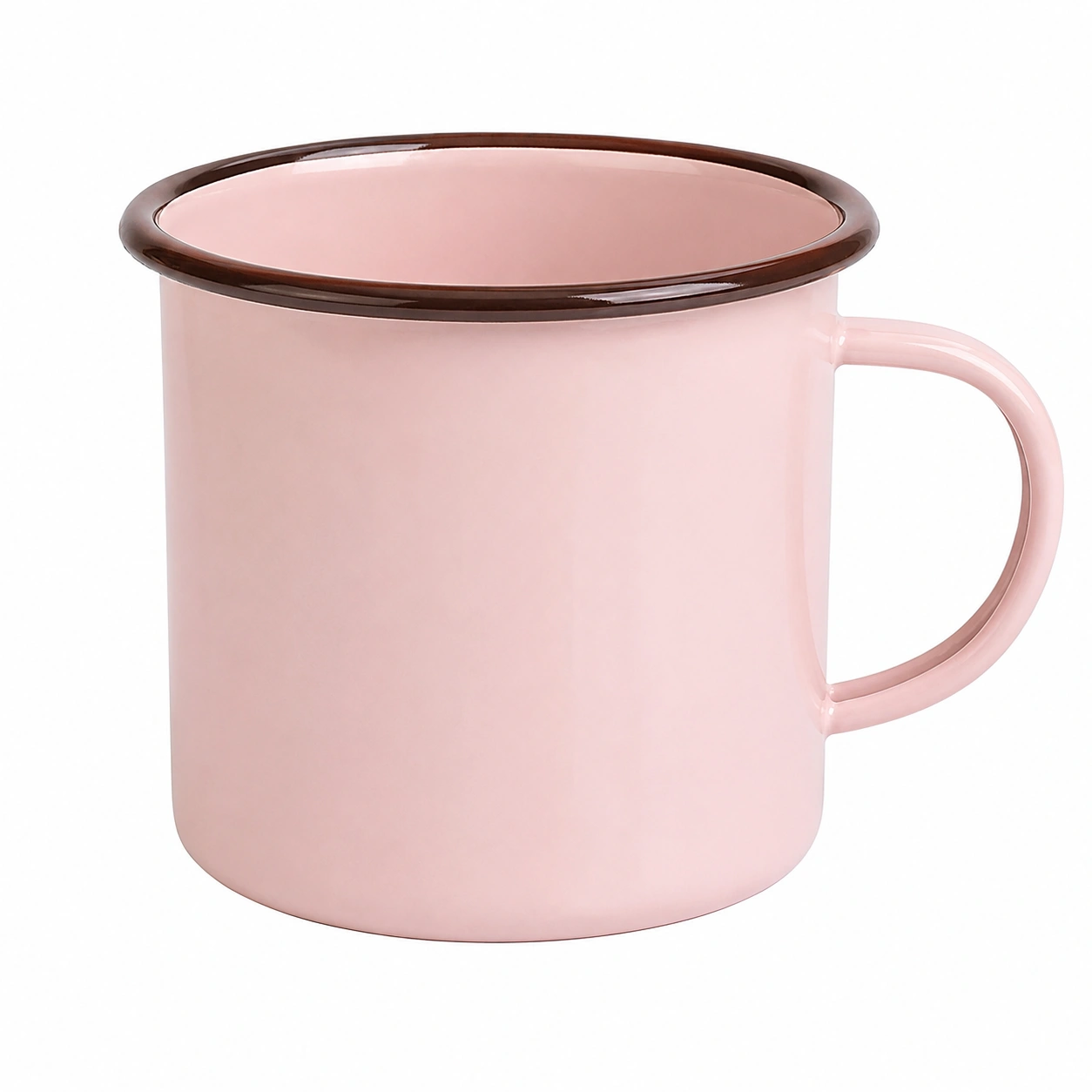 Taza Esmaltada Clásica 350ml Rosa-BELLOMAISON