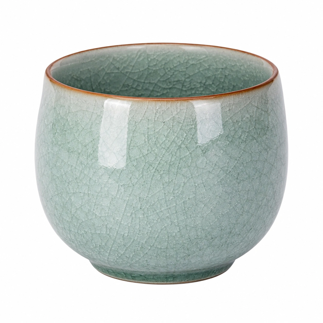 Taza de Cerámica Verde Craquelada 300ml-BELLOMAISON
