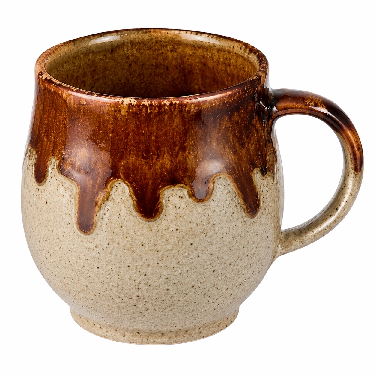 Taza de Cerámica Esmaltada Rústica 400ml-BELLOMAISON