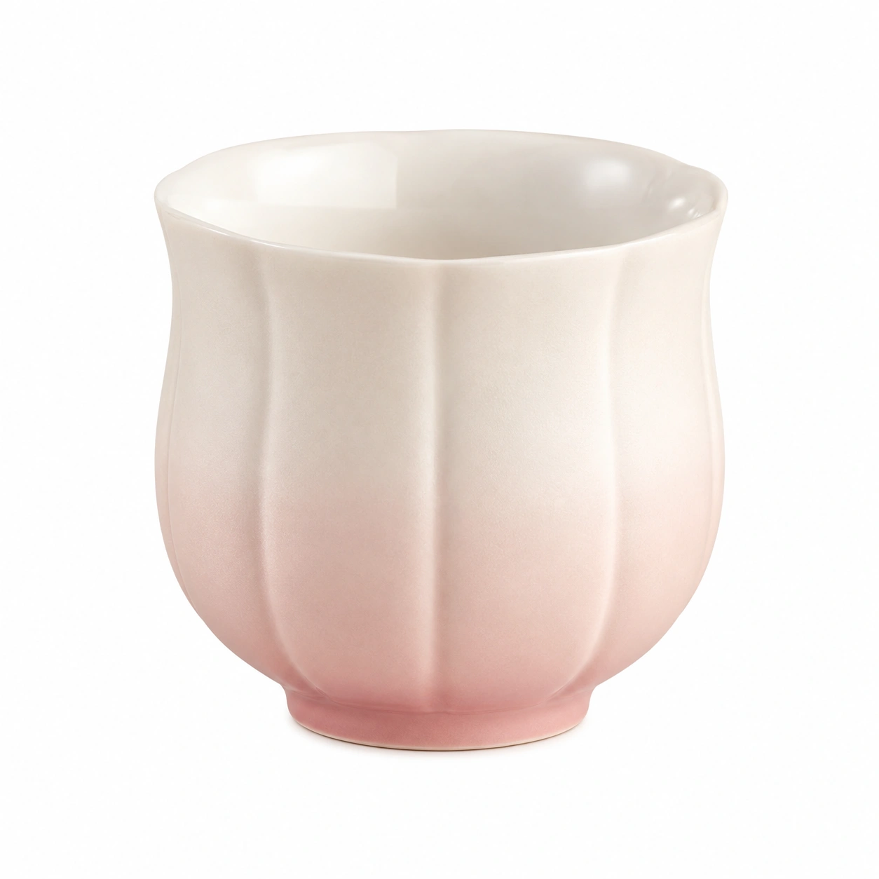 Taza de Cerámica Color Degradado Beige y Rosa 300 ml-BELLOMAISON