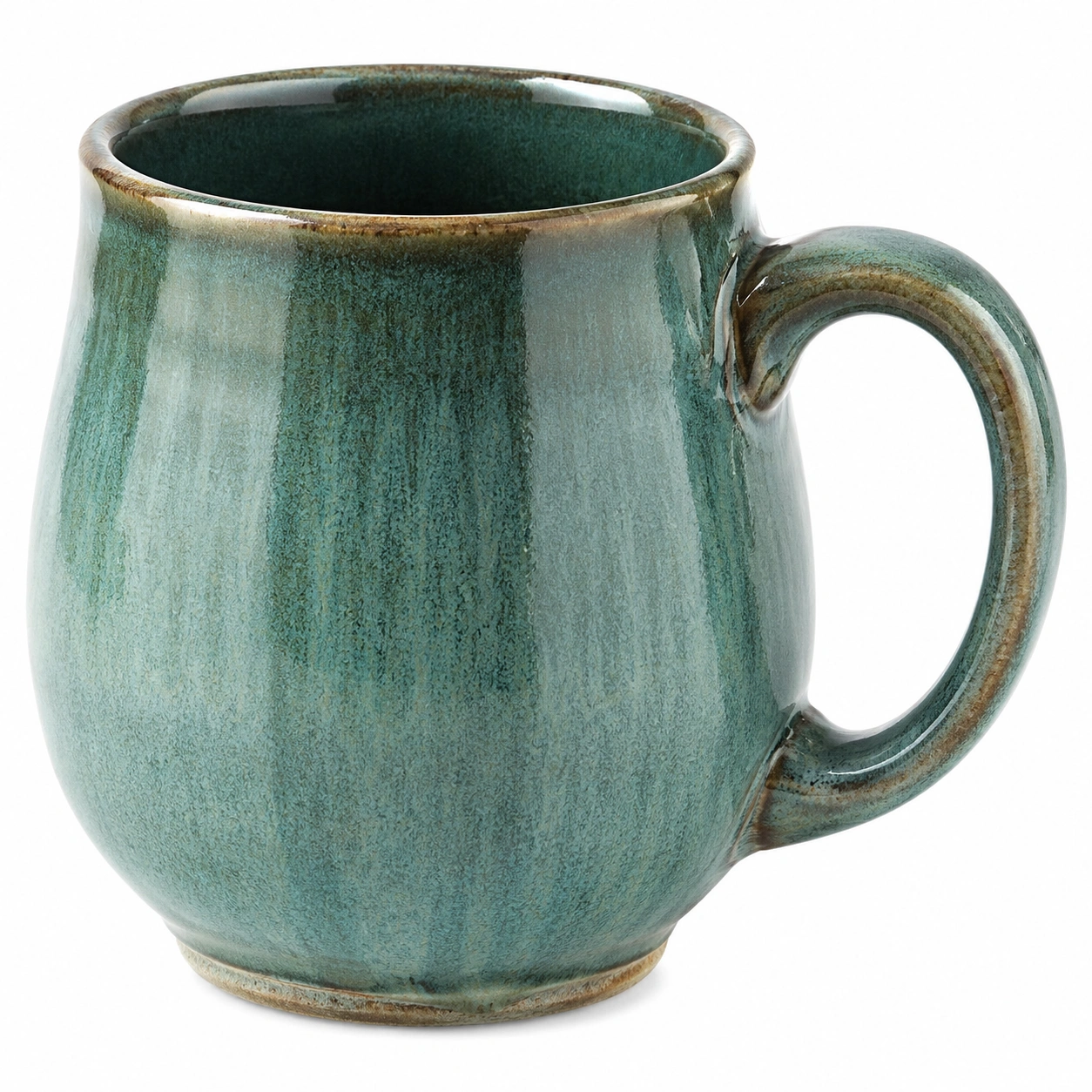 Taza de Cerámica Verde Esmaltada 350ml-BELLOMAISON