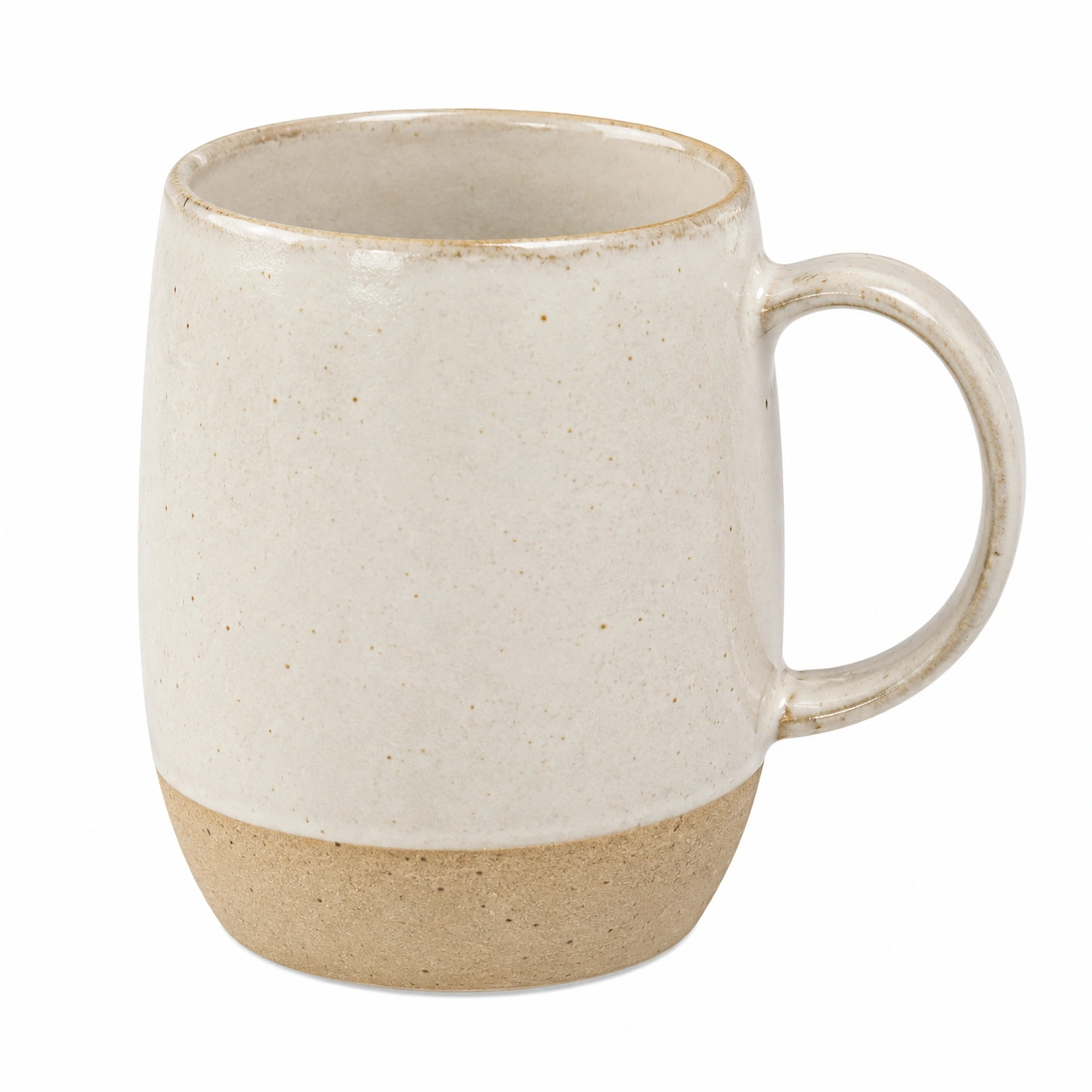 Taza de cerámica blanca/beige 300ml-BELLOMAISON