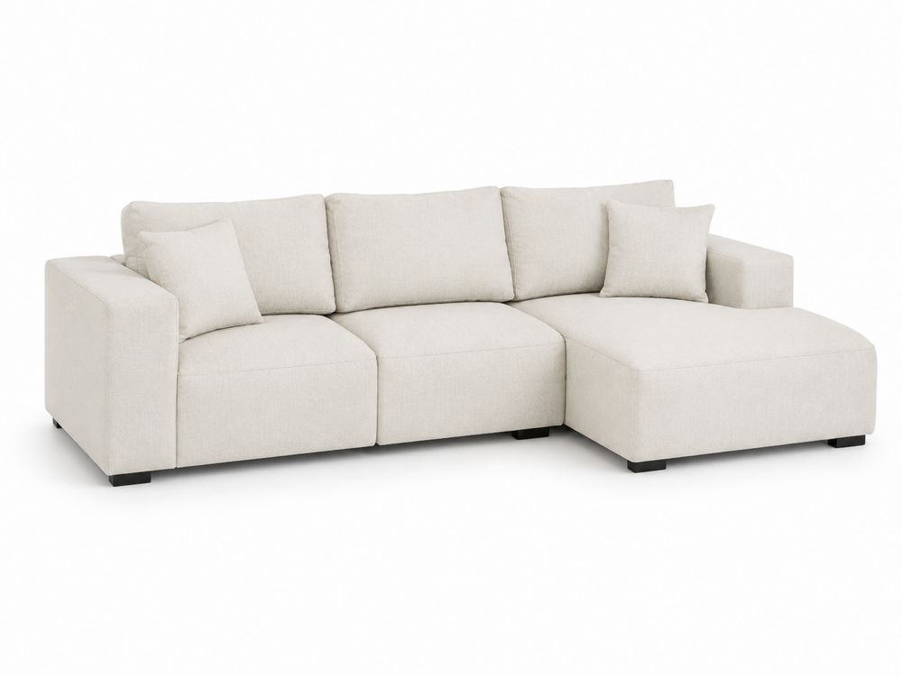 Modulares Ecksofa Polyester Beige 290x160x85 cm