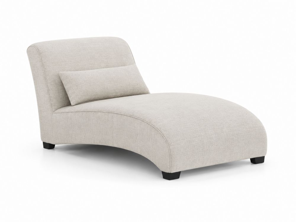 Chaiselongue mit Textilbezug Beige 160cm