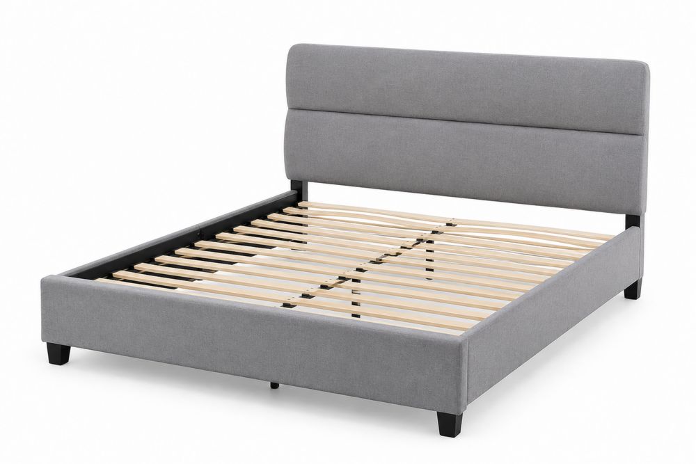 Stoff Doppelbett 200x160 cm Grau