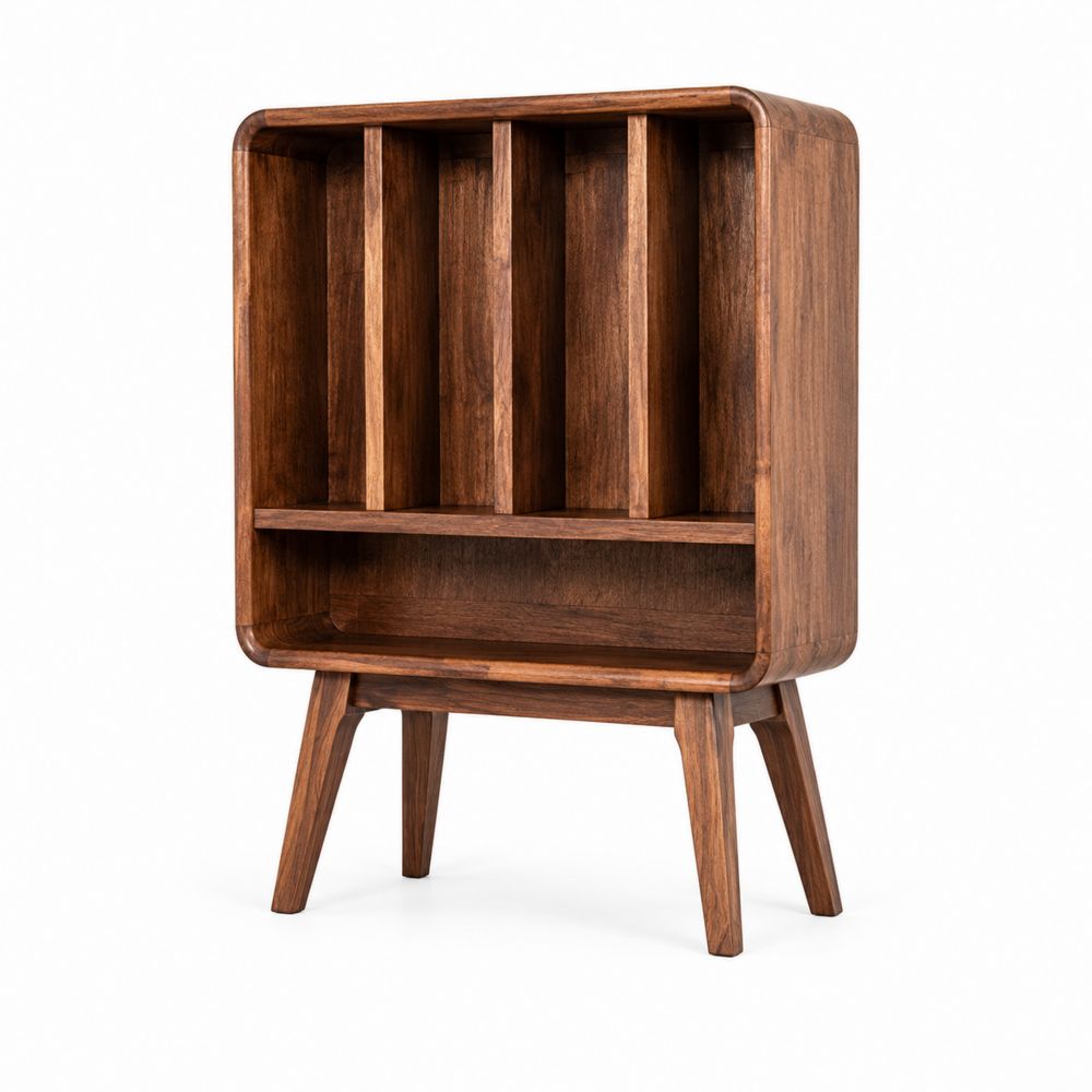 Akazienholz Bücherregal Rechteckig 120x80x40cm