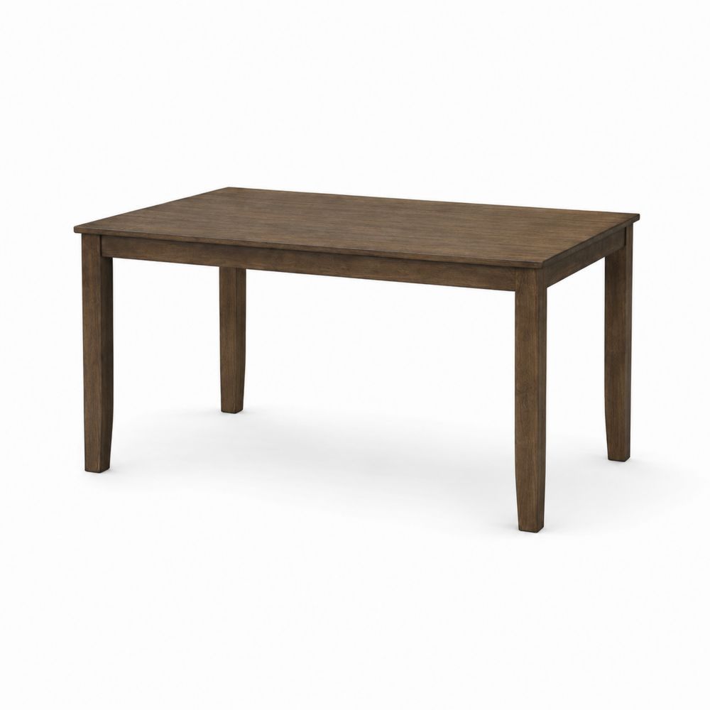 Rechteckiger Massivholztisch 150x90x75 cm Braun-Hausraumdesign