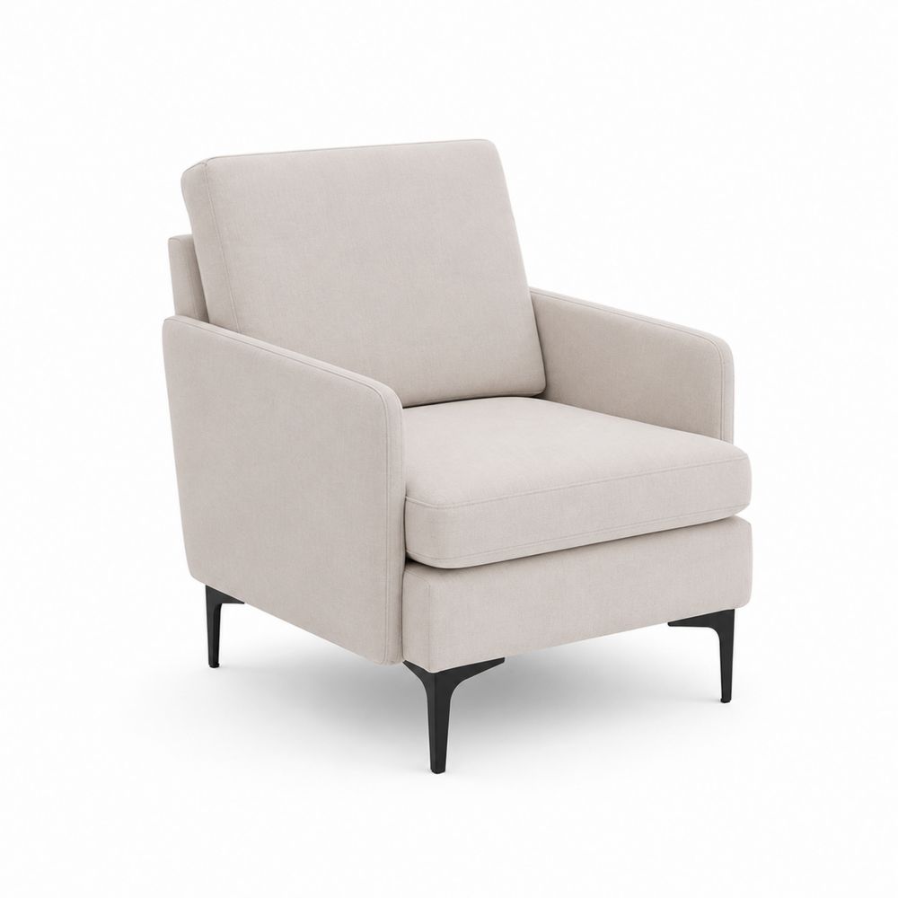 Sessel rechteckig 90x85x100 cm Stoff Beige-Hausraumdesign
